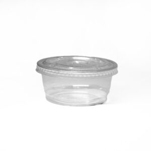 PLA CLEAR SOUFFLE CUPS + LIDS