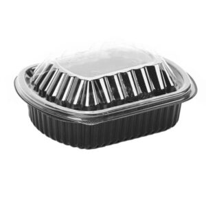 BLACK BASE CONTAINER + CLEAR LIDS