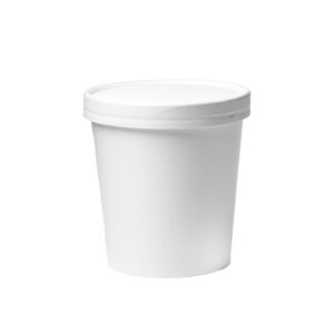 WHITE SINGLE WALL HOT SOUP BOWLS + LIDS