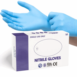 NITRILE BLUE GLOVES POWDERED & POWDER FREE