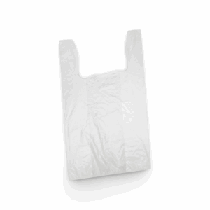 WHITE PLASTIC SHOPPING BAGS