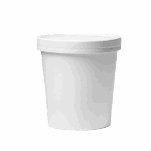 WHITE SOUP CUP + KRAFT LIDS